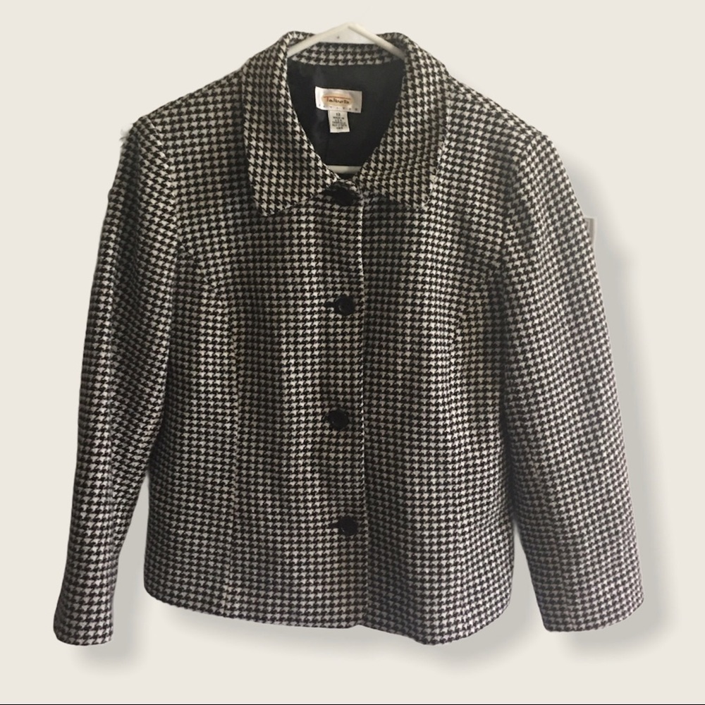 Talbots Houndstooth blazer